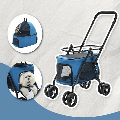 Poussette pour Chien - PetStroller™ - Bleu - Chien dynamic