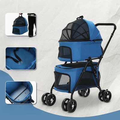 Poussette pour Chien - PetStroller™ - Bleu - Chien dynamic