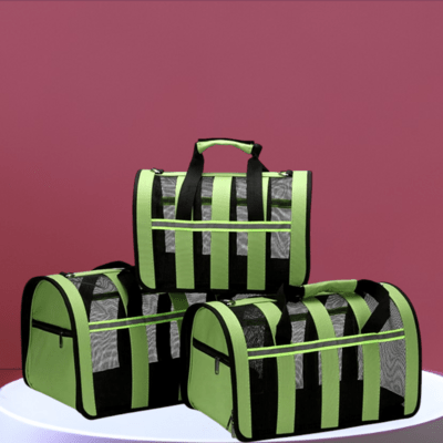 Sac de Transport Chien - MeshPetCarrier™ - Vert - Chien dynamic
