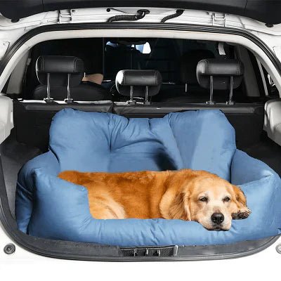 SIEGE AUTO POUR CHIEN - CarrierTravelDog™ - Bleu - Chien dynamic