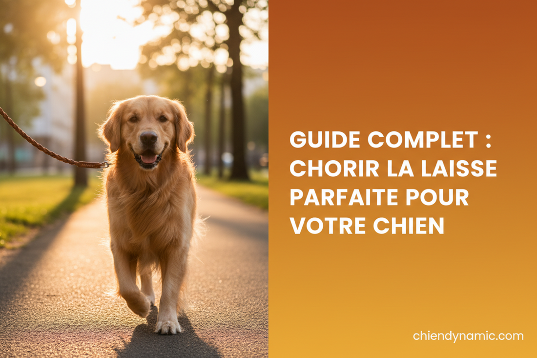 Laisse pour chien confortable et sécurisée pour votre compagnon