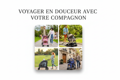 poussette pour chien legere pliable et securisee promenade