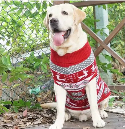 assis porte jardin labrador porte pull pour chien rouge jacquard 