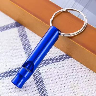  avec porte cles sifflet ultrason pour chien bleu
