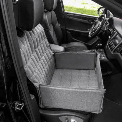 banquette avant protection chien voiture gris