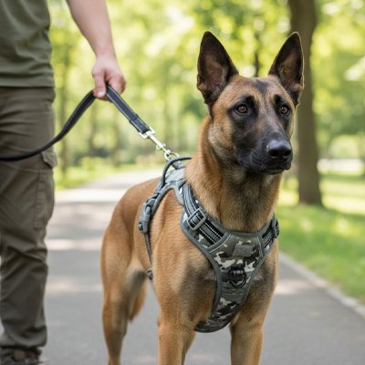  berger malinois equipe harnais chien molle militaire