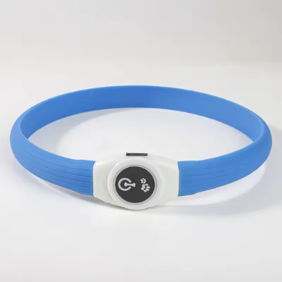 bleu resistant intemperies collier lumineux chien durable
