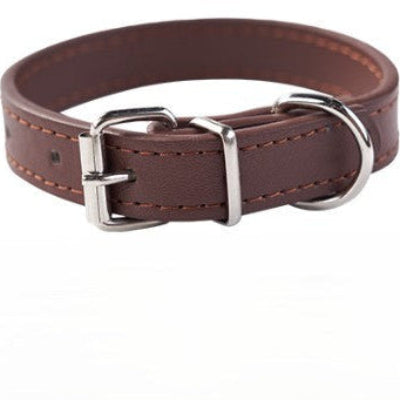 collier pour chien marron