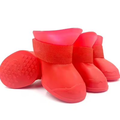 confort optimal chaussure chien rouge resistante 