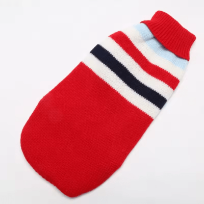   confort style pull pour chien rouge raye