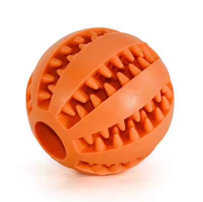divertissement actif balle pour chien orange durable