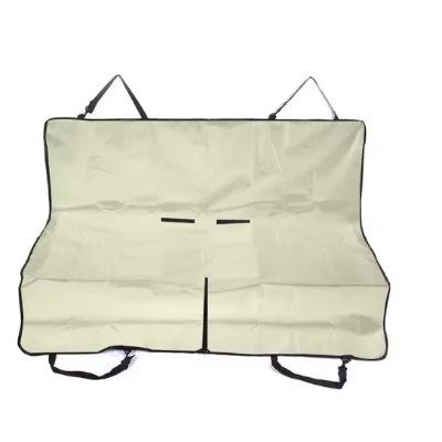 housse voiture chien beige pratique quatre cotes fixation