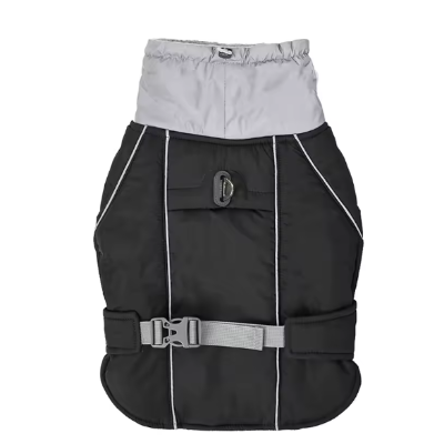 impermeable ajustable manteau pour chien noir