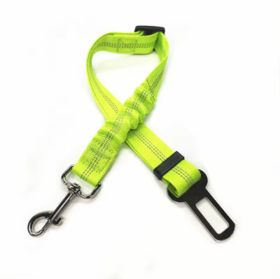 jaune citron sangle elastique ceinture securite pour chien