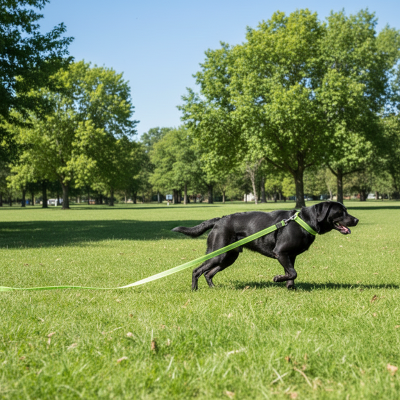 labrador noir joue porte laisse pour chien resistante