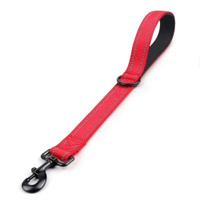 laisse chien courte rouge longueur ajustable