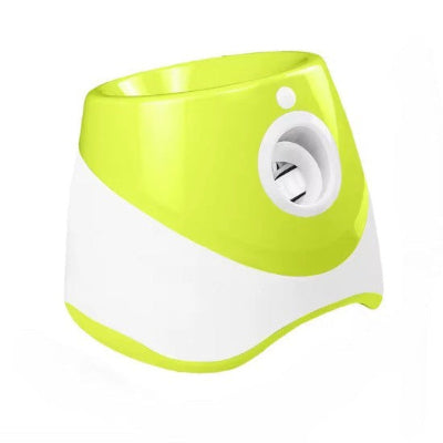 lanceur de balle pour chien vert blanc interactif