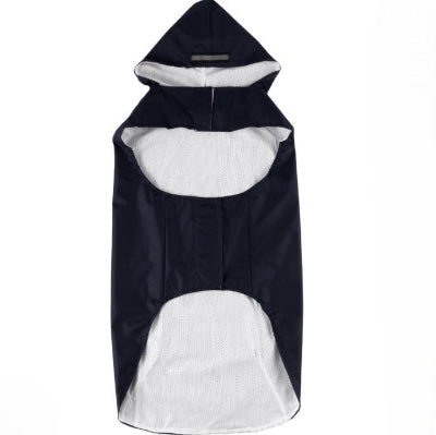 manteau chien noir a lenvers