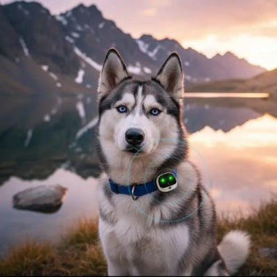 montagne huski equipe collier gps chien