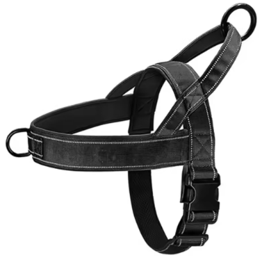 noir classique boucle rapide harnais chien anti traction