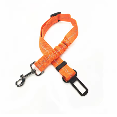 orange haute visibilite ceinture de securite pour chien