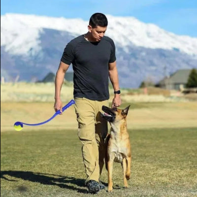 philippe entraine malinois lanceur de balle pour chien leger