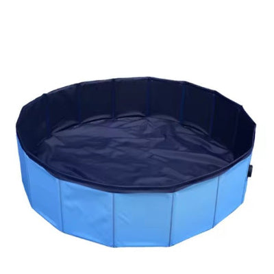 piscine pour chien pliable bleu pour rafraichir votre compagnon