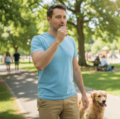 promenade urbaine controle sifflet ultrason pour chien