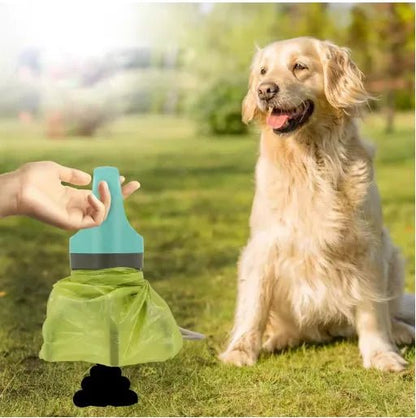 ramasse crotte chien capte excrements golden retriever