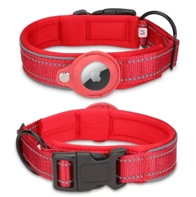 rouge vif boucle rapide collier gps chien securise
