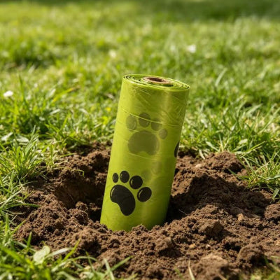 sac a crotte beodegradable dans le sol
