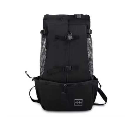 sac a dos pour chien noir confortable