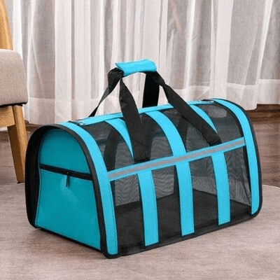 Sac de Transport Chien - MeshPetCarrier™ - Bleu - Chien dynamic