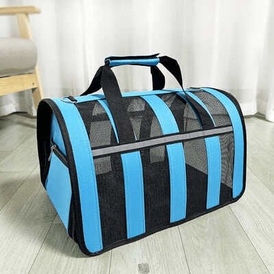 Sac de Transport Chien - MeshPetCarrier™ - Bleu - Chien dynamic