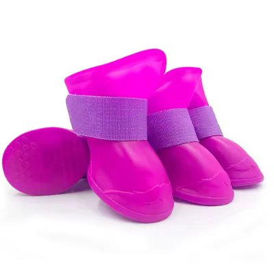 semelle antiderapante chaussure chien violet