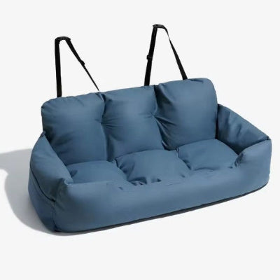 siege auto pour chien bleu poignees 