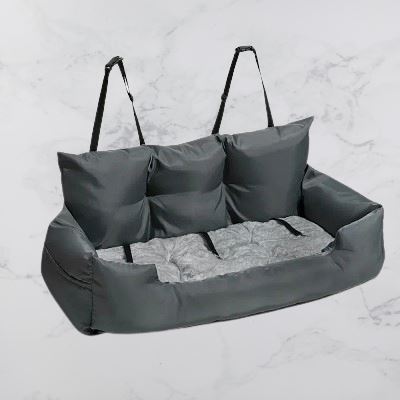 SIEGE AUTO POUR CHIEN - CarrierTravelDog™ - Gris - Chien dynamic