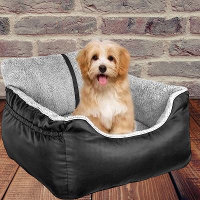 SIEGE AUTO POUR CHIEN - PetCarSeat™ - Noir - Chien Élégant