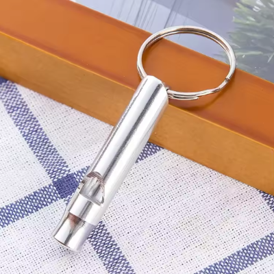 sifflet ultrason pour chien argent professionnel durable