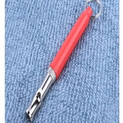 sifflet ultrason pour chien rouge compact portable