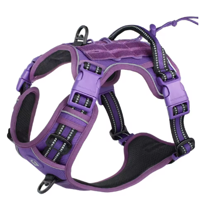 violet rembourre boucles ajustables harnais chien confort