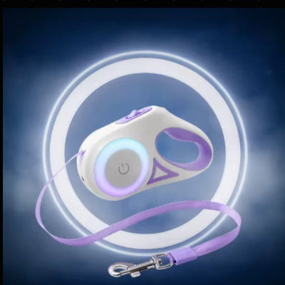 violet retractable automatique laisse chien enrouleur confort